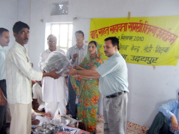 Distribution of Items to Flood Victims